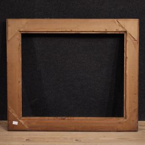 Cornice italiana in legno scolpito laccato dorato del XX secolo - Foto 9