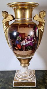 118) Old Paris Manufacture "Amphora Vase"