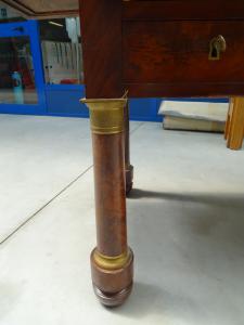 Scrivania in stile Impero in mogano Napoleone III con bronzi fine "800 francese - Foto 8