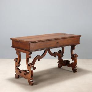 S. Filippo Writing Desk in Walnut, Italy, Mid-20th Century