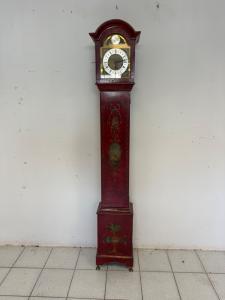 20th Century Lacquered Painted Grandfather Clock