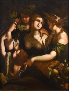 Venere, Bacco e Cerere, Giovanni Battista Paggi (Genova 1554 – Genova 1627)
