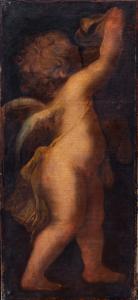Pair of paintings with putti - Late 17th early 18th century - oil on canvas