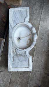 Pias de lavatório em mármore