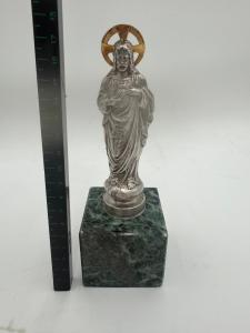 Sagrado Coração de Cristo em Prata - Foto 8