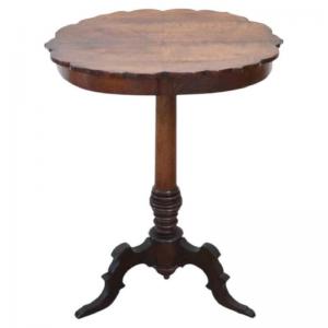Antique 19th-century walnut gueridon table