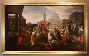 The Rape of the Sabine Women by Vincent Malò (circa 1595/1600-1649), attributed