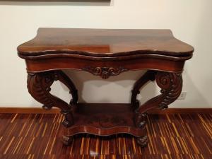 Louis Philippe French mahogany console table from the 1800s