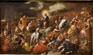 Moltiplicazione dei pani e dei pesci, Angelo Solimena (Canale di Serino 1629 - Barra, 1716)