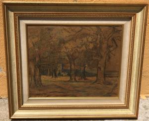 paesaggio sottobosco firmato Boetto Giulio