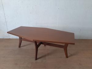 TAVOLINO BASSO DA SALOTTO ANNI 60 IN TEAK STILE NORDICO