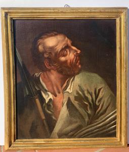 Atelier de Giambattista Piazzetta (Venise 1683 - Venise 1754) - Six apôtres en buste. - Foto 5