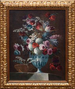 Francesco Lavagna (Neapel, 1684 – 1749), Stillleben mit Blumen