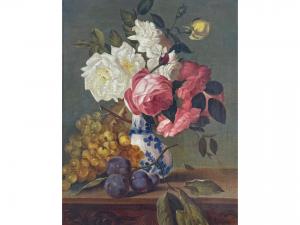 Stillleben mit Rosen und Obst - Foto 9