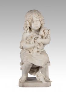 Scultura marmo " Amico Ferito"