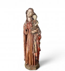 Sculpture of Madonna and Child