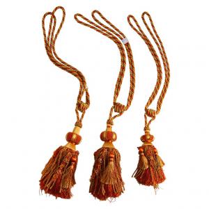 Pair of tiebacks plus one for curtains - B/1999 -