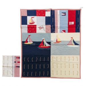 Plaid patchwork con cuscino - B/2368 -