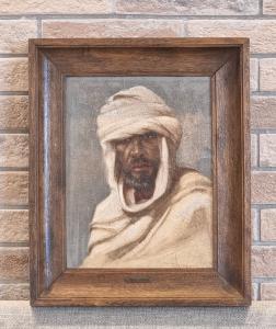 Orientalist painting, oil on canvas, late 19th century