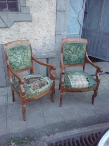 2 poltrone in noce impero primi 1800  toscane fascia lastronata h92xl56 seduta44 garanzia termini di legge 