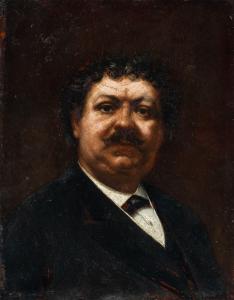 French painter (19th century) - Portrait of Alexandre Dumas (Villers-Cotterêts 1802 - Neuville-lès-Dieppe 1870).