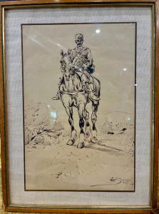 “Soldato a cavallo”, china 1905