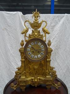 Orologio da tavolo in bronzo finemente cesellato primi 1900 Francia