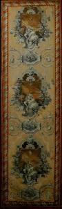 Tapete Frankreich Ludwig XVI. Maße cm H. 176x50.