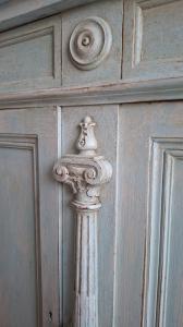 Napoleon III style sideboard with 4 painted doors - Foto 6