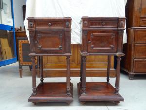 Coppia di comodini in palissandro Napoleone III 1880 francese