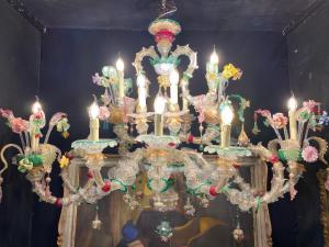 Murano-Glas Gondel-Lüster mit 14 Flammem