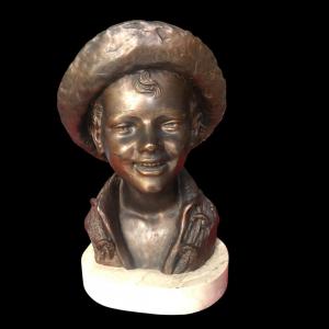 BUSTO IN BRONZO -FIRMATO DE MARTINO