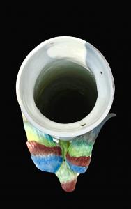 Porcelain vase with applied parrot and insect and butterfly decoration, Thuringian manufacture (probably Sitzendorf), Germany - Foto 7
