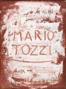 Mario Tozzi, "La firma", Öl auf Leinwand, 20. Jahrhundert