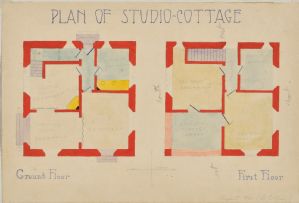 Projekt für ein Studio-Cottage (Gelbes Haus), 1920