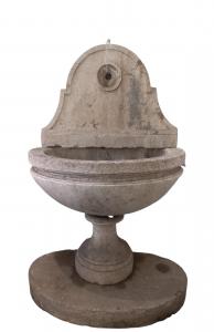 Fontana in marmo di Botticino completa