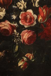 Nature morte avec un vase de fleurs, Giovanni Stanchi (Rome, 1608 - 1675) Atelier - Foto 5