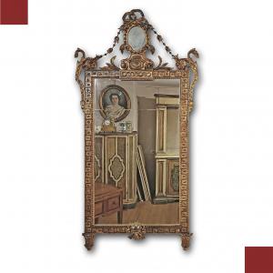 SPECCHIERA NEOCLASSICA DORATA FINE XVIII SECOLO 