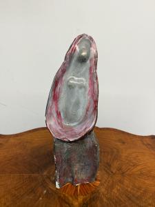 1950s mid-century plaster sculpture, depicting the Virgin Mary, 49x20cm.