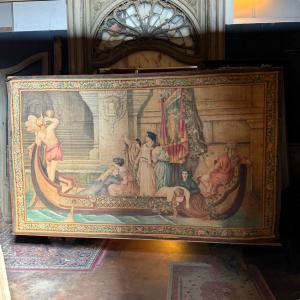 PAN440 - Wandteppich aus Grassaft, 19. Jahrhundert, Maße L 280 x H 170 cm