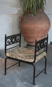 Sgabello in Ferro Battuto, Toscana, '800