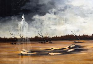 o Cori, "Buonconte da Montefeltro", signiert, 1984, Giancarlo Cori, "Buonconte da Montefeltro", signiert, 1984