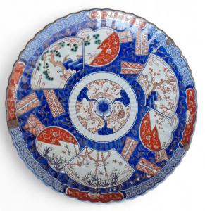 LARGE IMARI PLATE - JAPAN - 19TH CENTURY