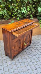 Credenza servante antigua estrecha de chapa de nogal - Foto 5