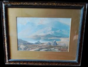 PAESAGGIO ACQUERELLO BENJAMIN WILLIAMS LEADER "1831-1923"