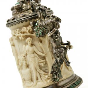 19. Jahrhundert, Kleiner Elfenbeinkrug (Tankard) - Foto 5