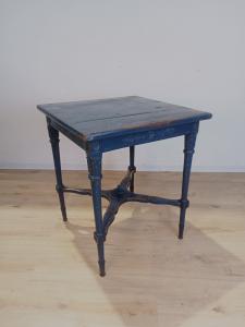 Tavolino shabby chic stile Luigi XVI abete laccato-primi '900-scrittoio tavolo