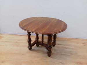 Mesa oval extensível em nogueira - final do século XIX - estendida chega a 222 cm!