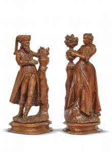 Pair of elegant sculptures