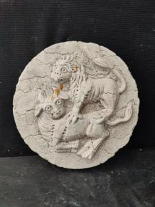 Meravigliosa Patera veneziano in marmo d'Istria - Diametro 32 cm